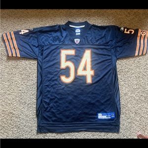 1990s Vintage Chicago Bears Brian Urlacher Reebok On Field Jersey